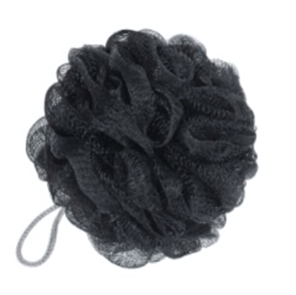 Мочалка для тела полипропиленовая шар «Lappy», цвет черный, 50 гр