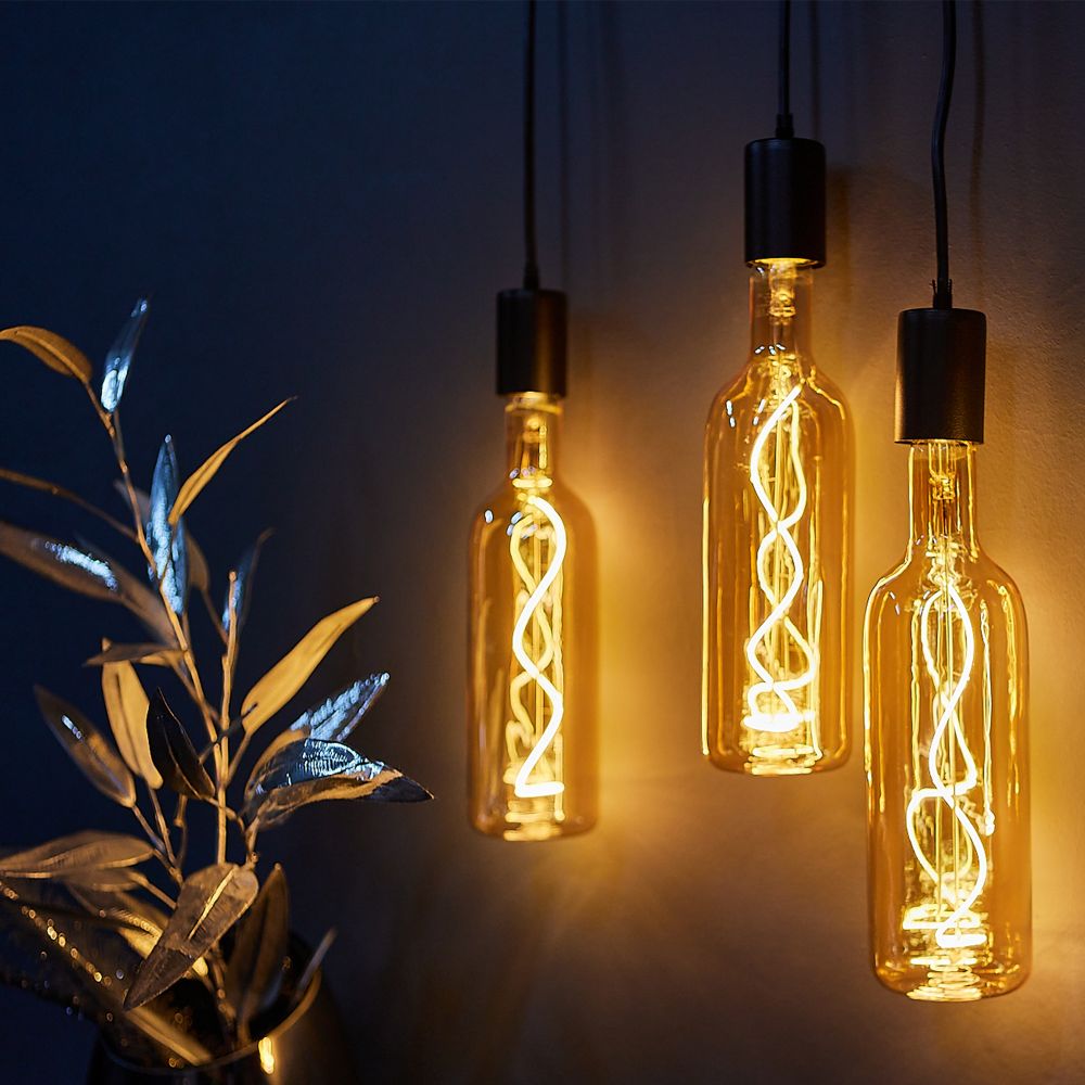 LED-SF21-5W-SOHO-E27-CW GOLDEN GLS77GO Лампа светодиодная SOHO. Золотистая колба. Спиральный филамент. Картон. ТМ Uniel