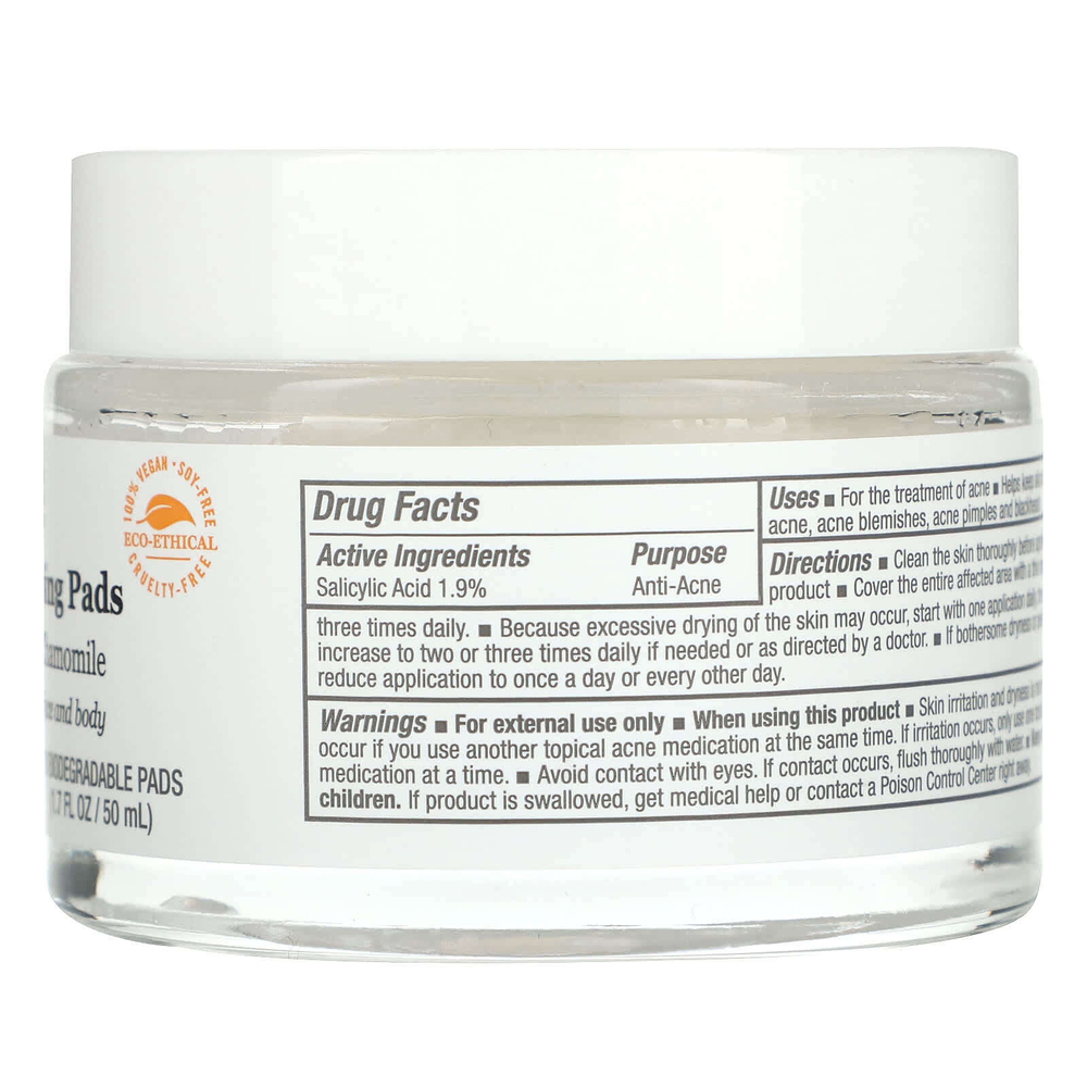 DERMA E, Подушечки для глубокого очищения от акне, 50 шт., 50 мл (1,7 жидк. унц.)