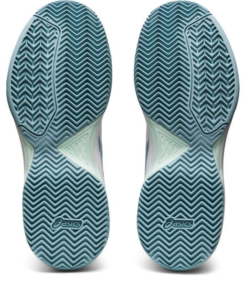 Женские Кроссовки теннисные Asics Gel-Dedicate 7 Clay - white/smoke blue