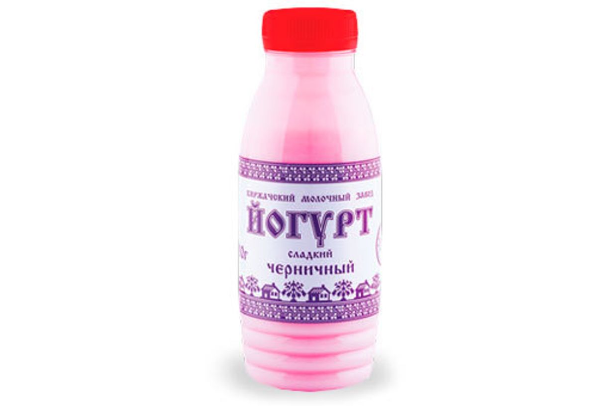 Йогурт питьевой черничный 1.5% "Киржачский", 500г
