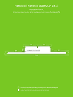 Матовый натяжной потолок 0.6 м2