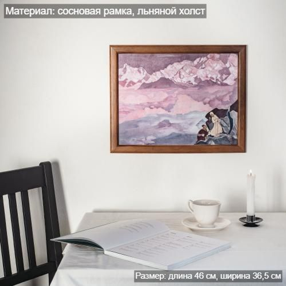 картина в раме Н.К. Рерих "Ведущая" репродукция KR19