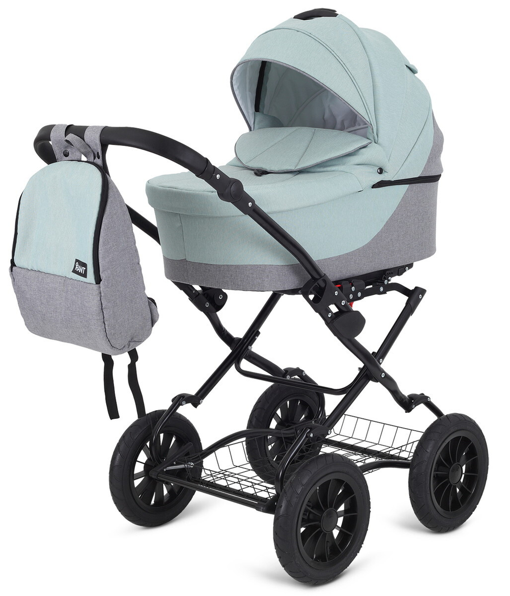 Детская коляска Rant Siena Classic New 2 в 1 10 серый-ментоловый