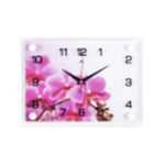 2026-800 Часы настенные "Розовая Орхидея"