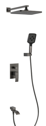 44165-Q Смеситель встраиваемый для душа с 3-функ. (ГРАФИТ) GANZER (6/1шт)