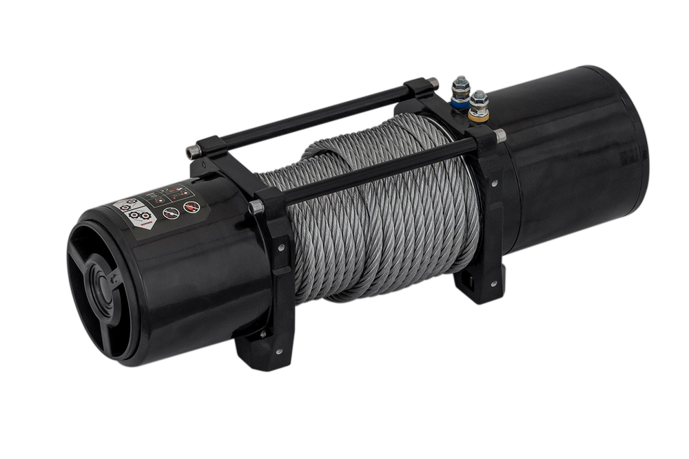 Лебёдка автомобильная электрическая 12V Runva 6000 lbs 2722 кг (стальной трос)