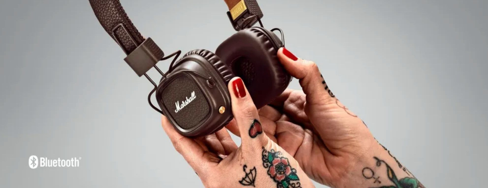 Беспроводные наушники накладные Marshall Major IV Bluetooth Черные