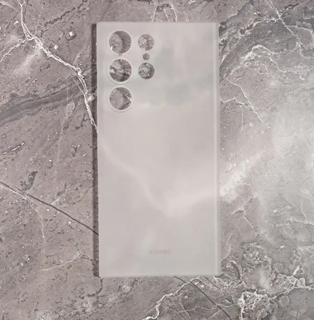 Чехол-накладка Kzdoo Air Skin Ultra slim для Samsung Galaxy S23+ пластиковый (прозрачно-белый)