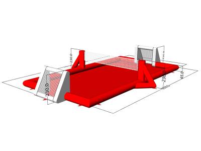 Надувной бассейн «Футбольное, волейбольное поле» 15*8*0,65 м