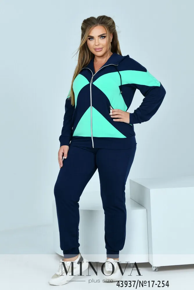 Костюм 17-254-синий-ментол Minova