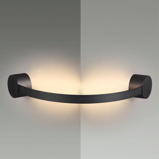 6667/12WL HIGHTECH ODL24 317 металл/черный Настенный гибкий светильник IP20 LED 12W 3000K STICH