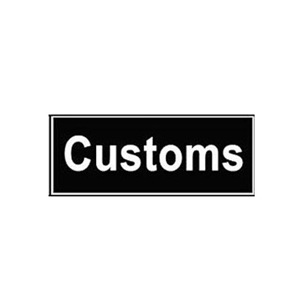 Надпись Customs 1шт