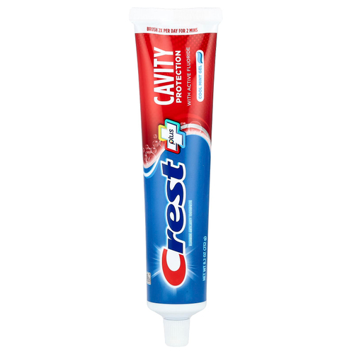 Crest, Plus, зубная паста с фтором, охлаждающий гель с мятой, 232 г (8,2 унции)
