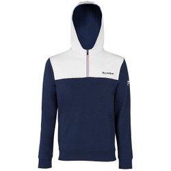 Мужская теннисная кофта Tecnifibre Zipper Hoodie - white/navy