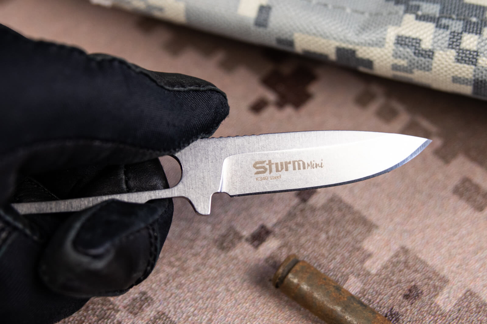 Туристический нож Sturm Mini K340 StoneWash Kydex