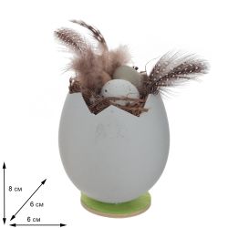 GAEM Изделие декоративное "Яйцо пасхальное", L6 W6 H8 см, 2в.