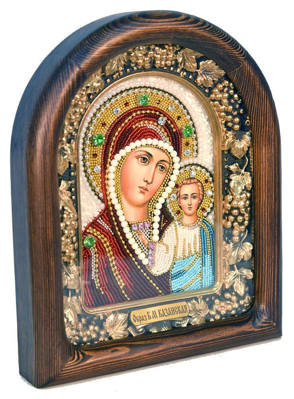 Икона Пресвятая Богородица Казанская бисер