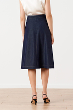 4874 Юбка женская (синий джинс)