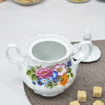 Сахарница 600мл форма Романс Букет цветов