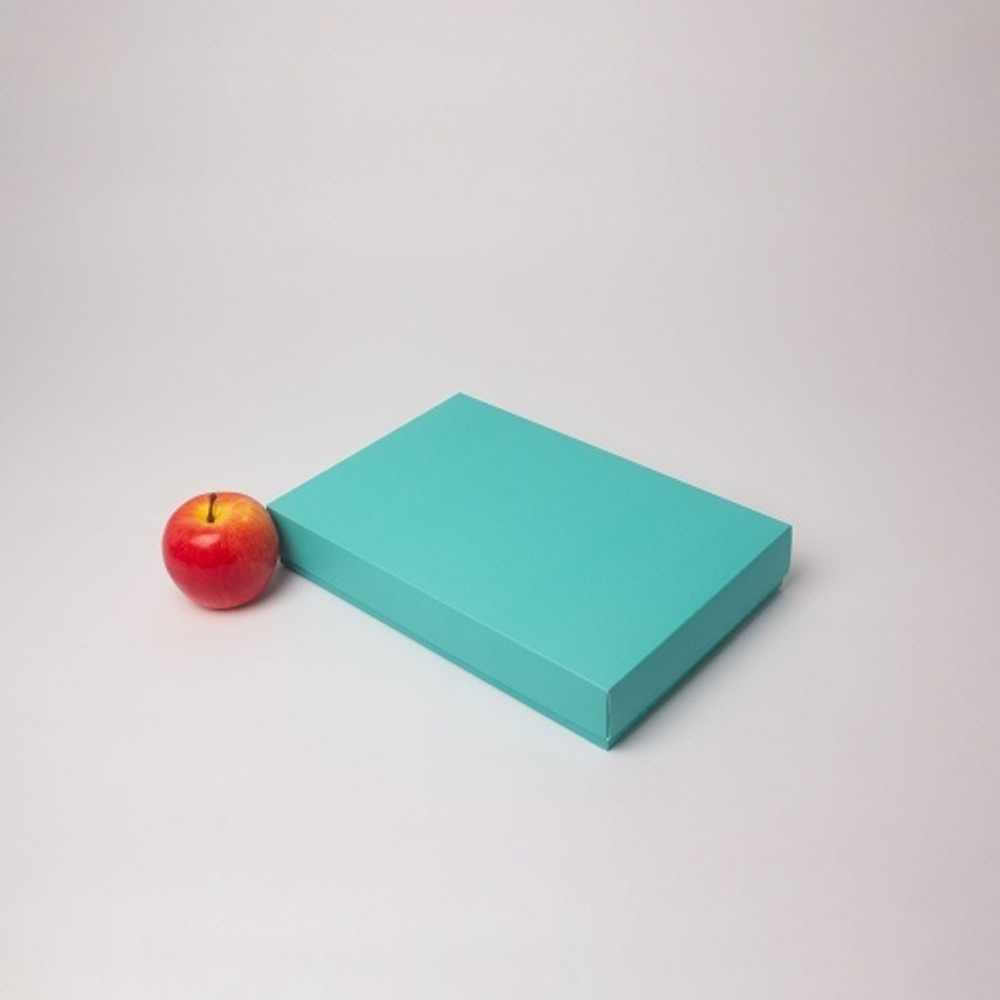 Коробка крышка-дно 30x5x20, тиффани, картон