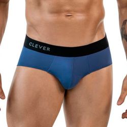 Мужские трусы брифы синие Clever Moda ONEAL BRIEF 186208