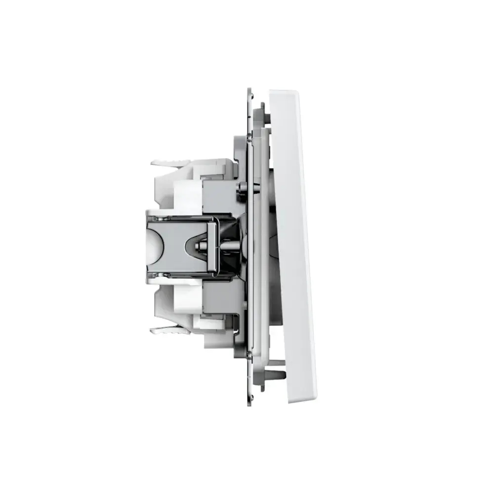 ARTGALLERY 1-клавишный ПЕРЕКЛЮЧАТЕЛЬ IP44, 10АХ, механизм, быстрозажим. клем., БЕЛЫЙ