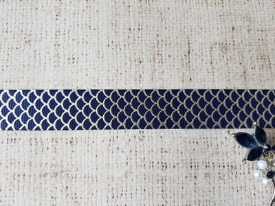 Лента репсовая, ш. 1,9 см, тёмно-синий