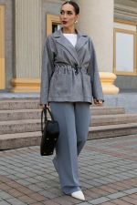 Пальто-пиджак (серый) Б14131-7М LT Collection