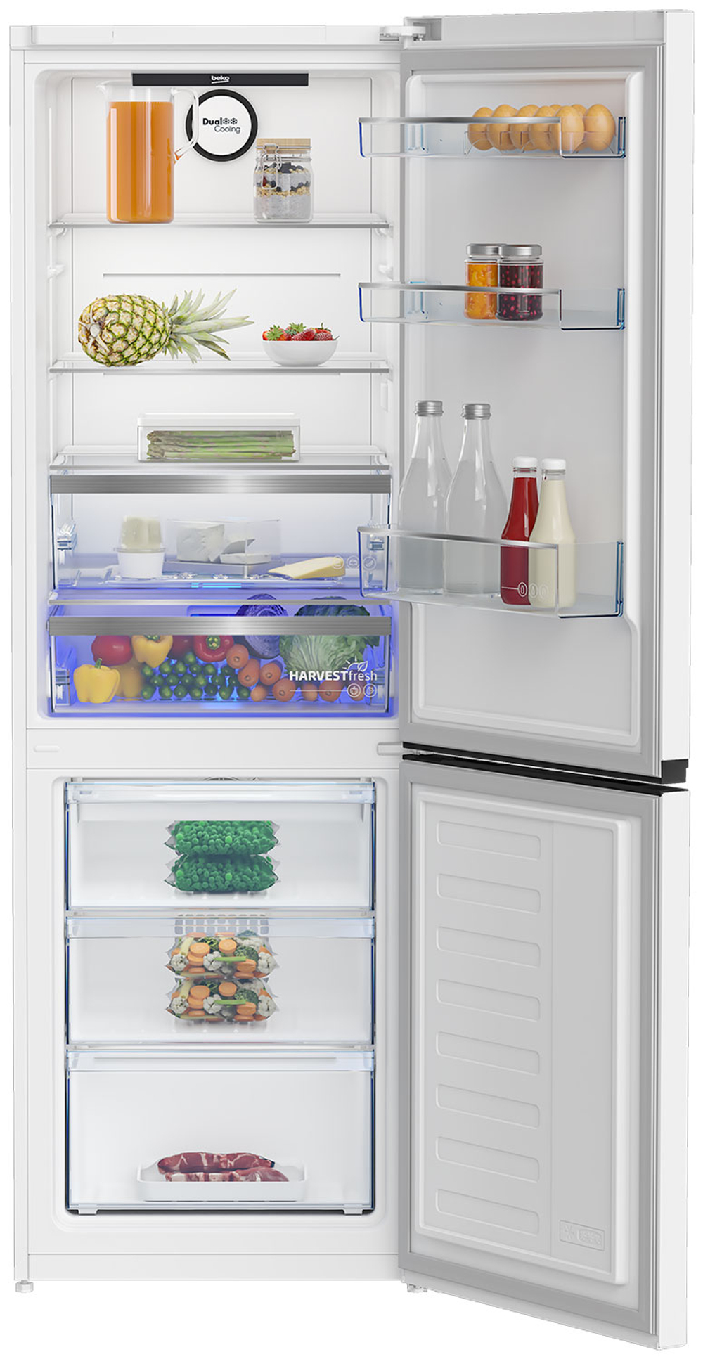 Двухкамерный холодильник Beko B5RCNK366HDW, белый