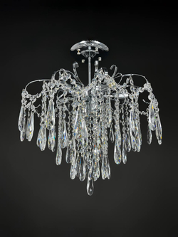 Люстра потолочная Lanbos, 7 ламп Е14, до 280 Вт, до 20 кв м, хром