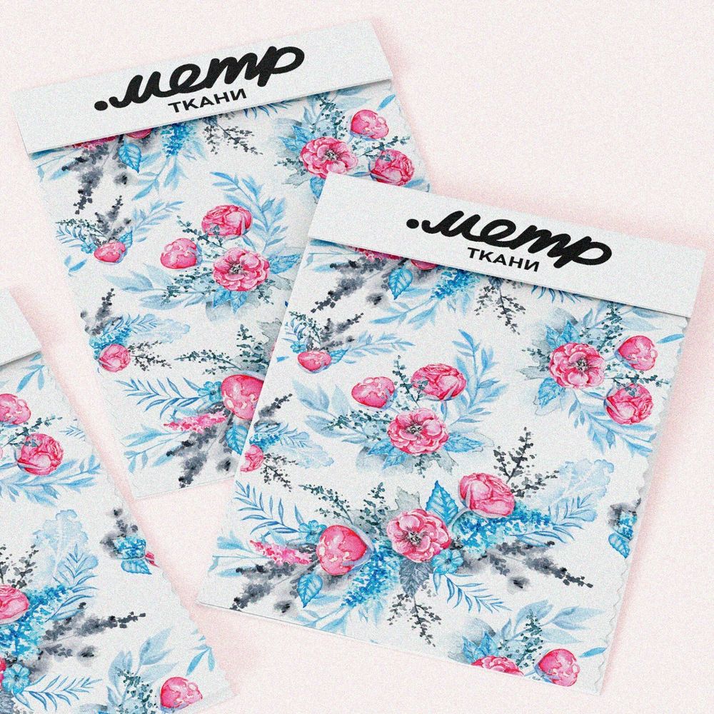 Ткань флис натуралистичный дизайн