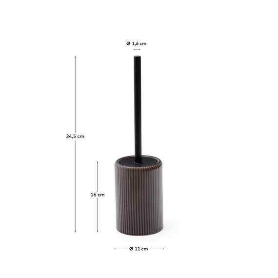 Щетка для унитаза Selime керамика коричневого цвета