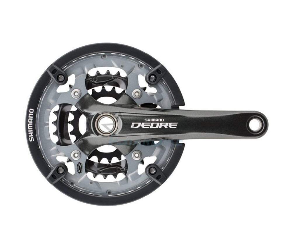 Система Shimano Deore, M591, 170мм, ин.вал, 44/32/22T с каретк., защ, черн