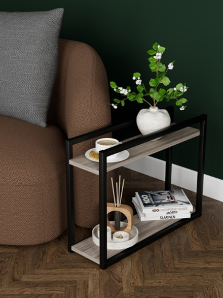 Придиванный столик приставной 2 полки SILEO