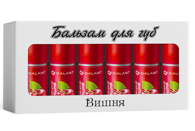 ГАЛАНТ  Бальзам д/губ  6шт ВИШНЯ  3,85г   *360