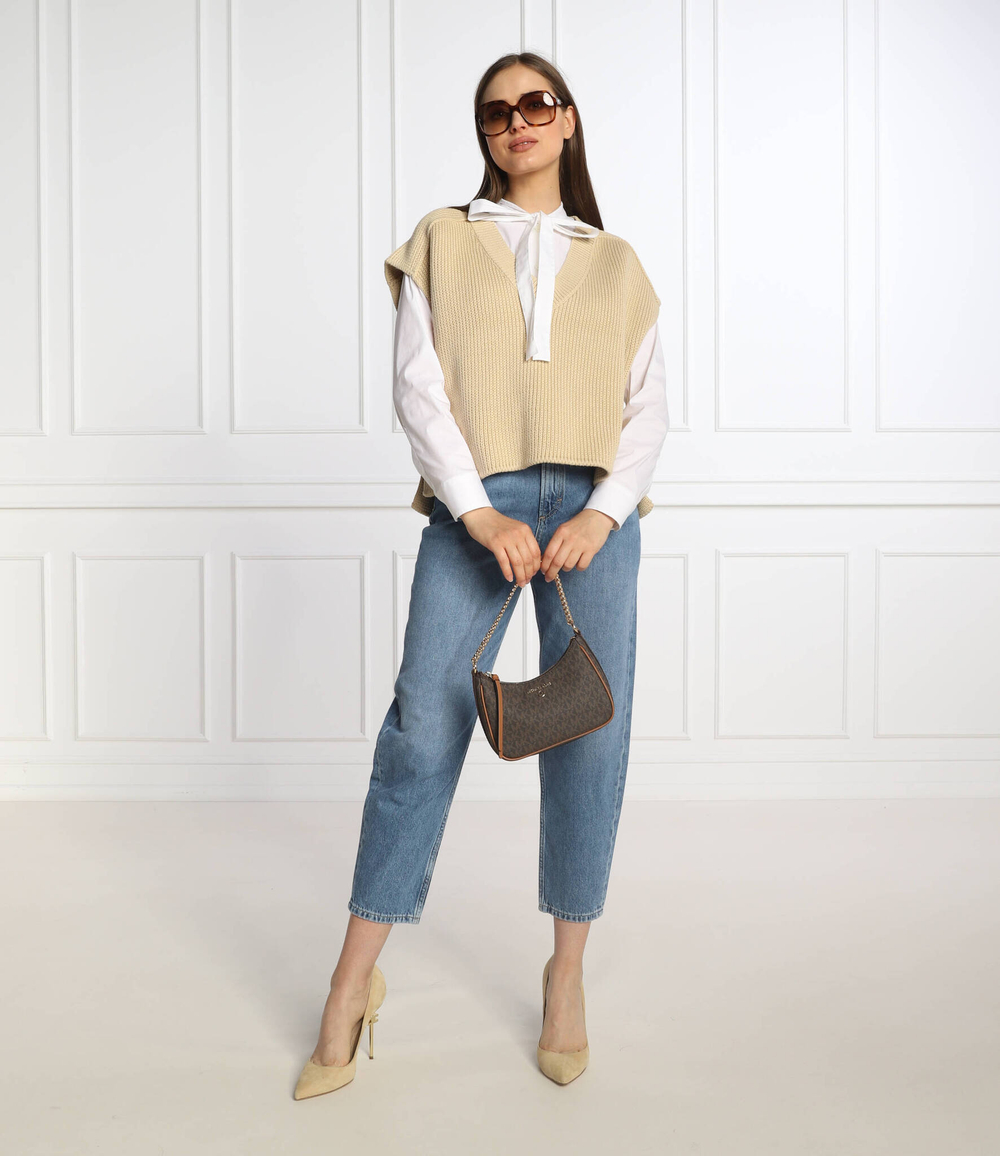 кожаная сумка через плечо Michael Kors - коричневый(32H1GT9C1B)