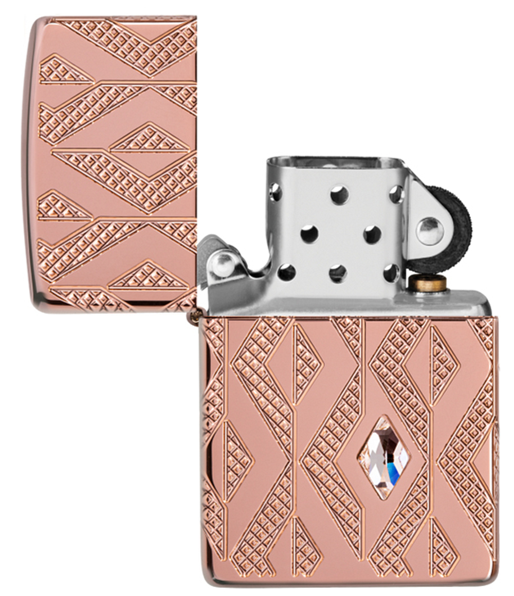 Зажигалка ZIPPO Armor® Geometric Diamond Pattern Design 49702