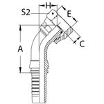 Фитинг DN 25 DKO-L (Г) 36x2 28 (45)