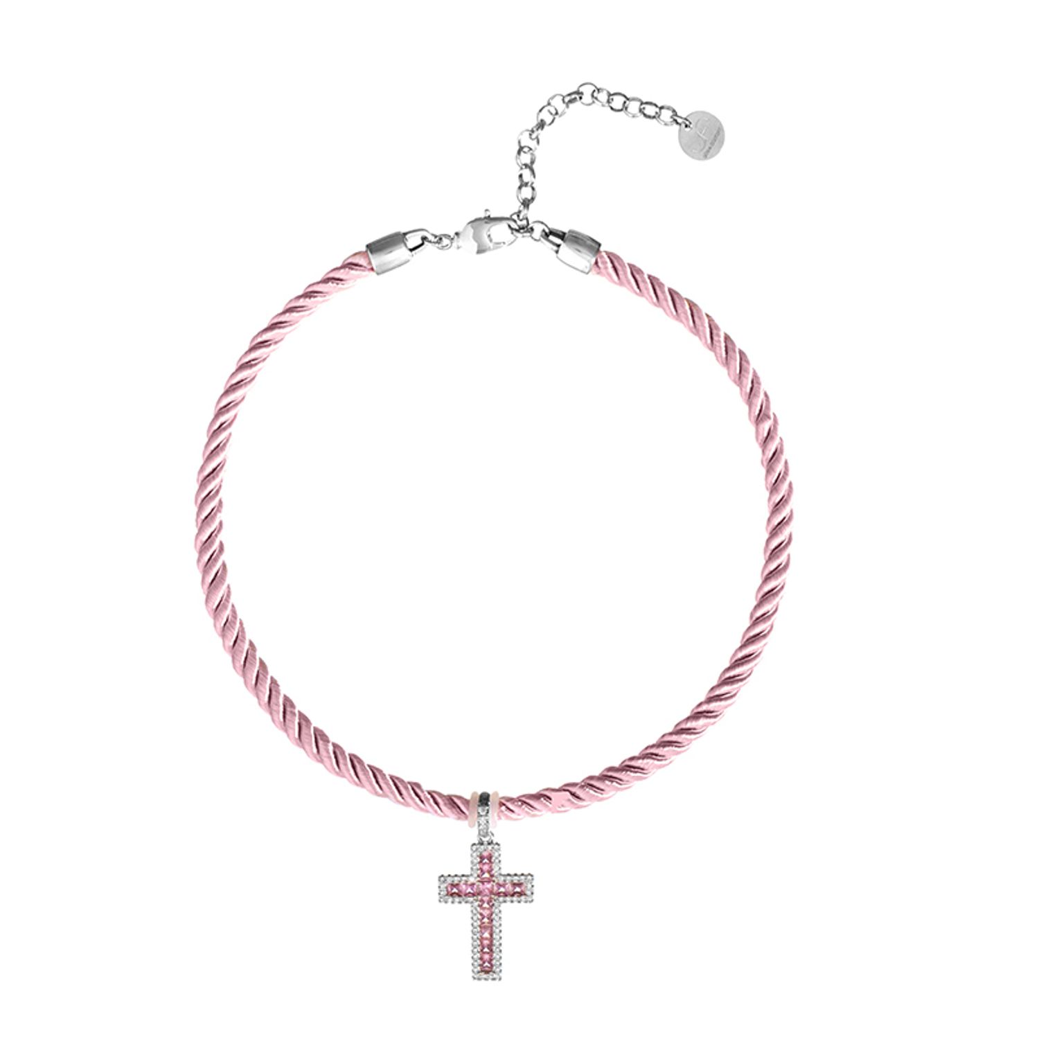 Колье Pink Cross Necklace