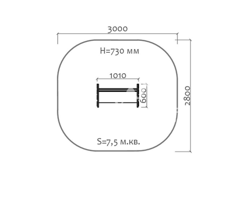 Скамейка детская “Лягушка”