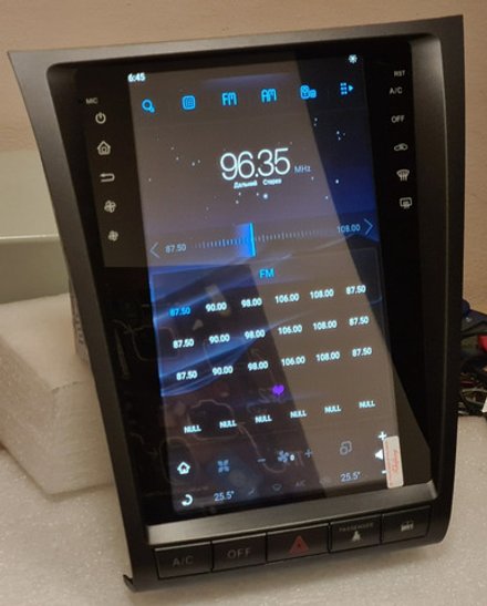 Магнитола для Lexus GS 2005-2012 (Low) - Carmedia ZF-1252L-Q6 вертикальный экран в стиле "Тесла" на Android 11, 8Гб+128Гб, CarPlay, 4G SIM-слот