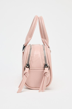 ZARA НЕБОЛЬШАЯ СУМКА-БОУЛИНГ, РОЗОВЫЙ
