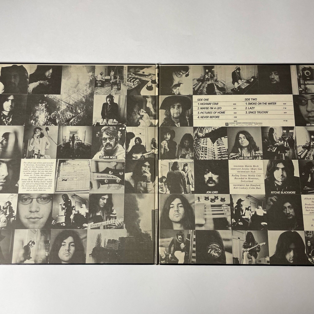 Винтажная виниловая пластинка LP Deep Purple Machine Head (Japan 1972) (No Obi) 1 Press Болотный Ворнер