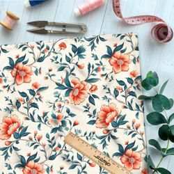 Ткань премиум мембрана весенняя цветочная иллюстрация