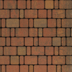 Тротуарная плитка КЛАССИКО - Листопад гладкий Арабская ночь, комплект из 3 видов плит