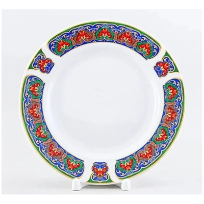 Тарелка мелкая 200 мм Хлопок Гладкий край фарфор