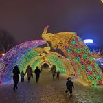 светодиодная новогодняя арка "Жар-Птица"