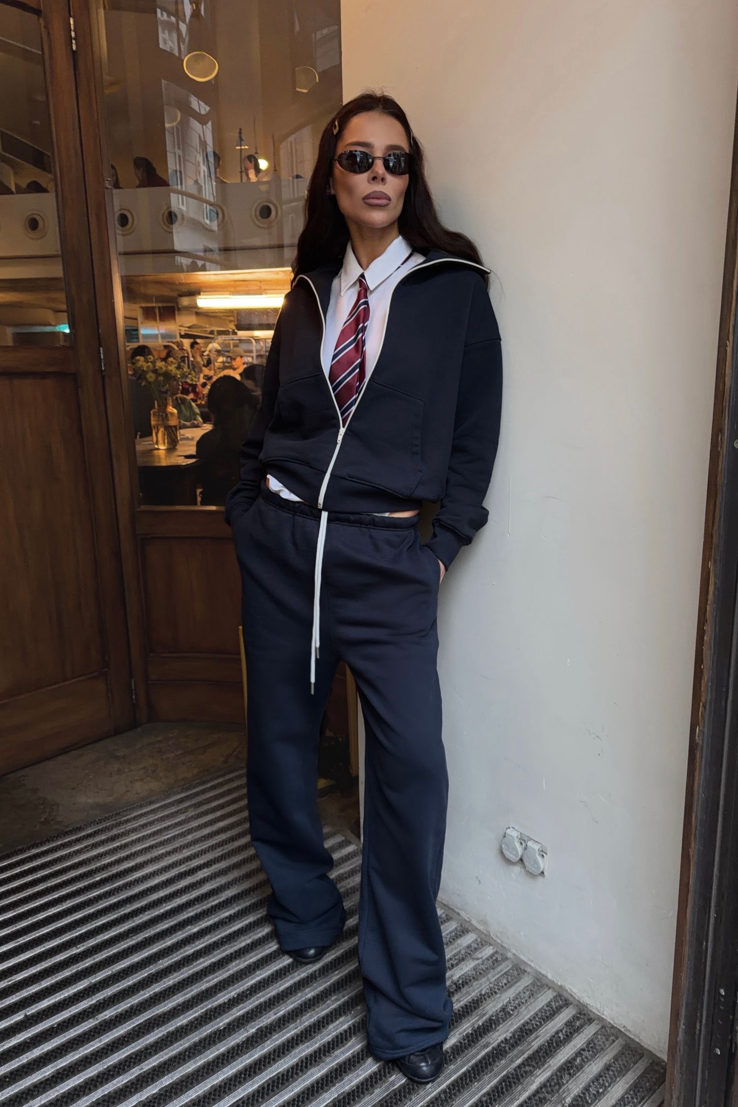 брюки introvert, navy blue