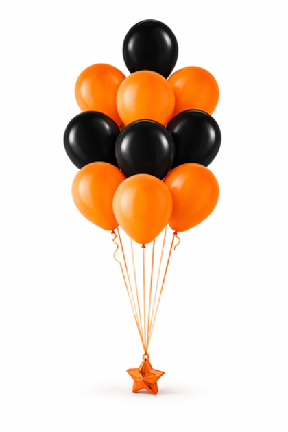 Букет_2 "9мая" из 10 шаров на грузике